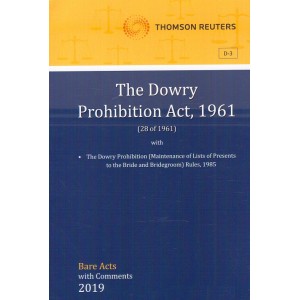Thomson Reuters The Dowry Prohibition Act, 1961 [Bare Acts with Comment]